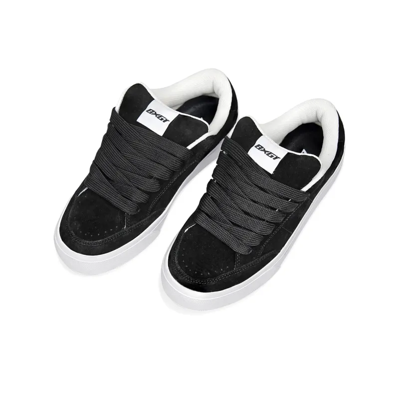 BXGY Slip Resistant Coverage Low Top Skateboard Shoes Unisex Black-2