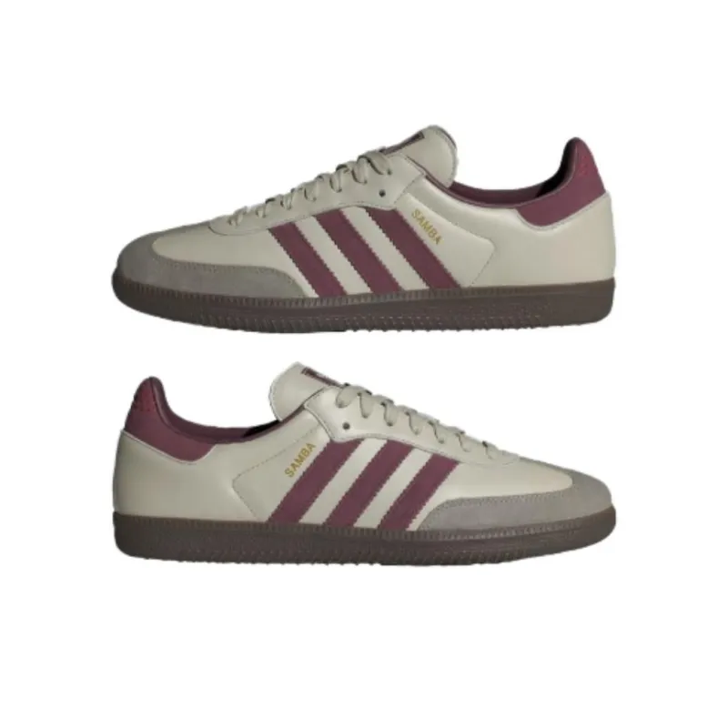 Samba Adidas Originals Og 'Putty Grey Maroon'-4
