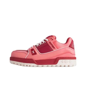 LOUIS VUITTON Trainer Maxi Low Top Skateboard Shoes Men's Red