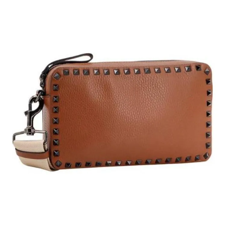 Valentino Garavani Rockstud Zip Up Messenger Bag-1