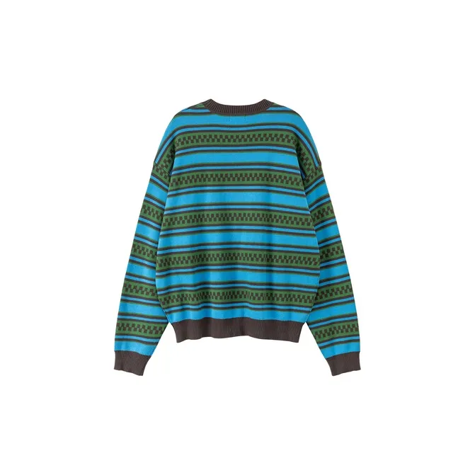 NO ONE ELSE Knitwear Unisex Blue Stripes-1