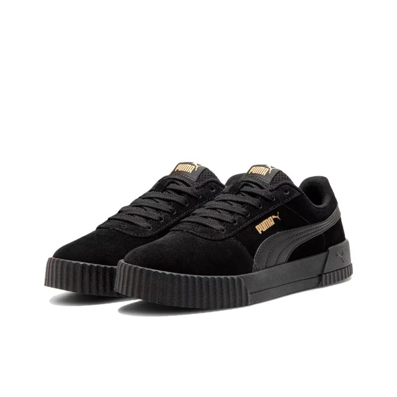 PUMA Carina Anti-Slip Wear-Resistant Low-Top Skateboard Shoes Women's Gray Black-2
