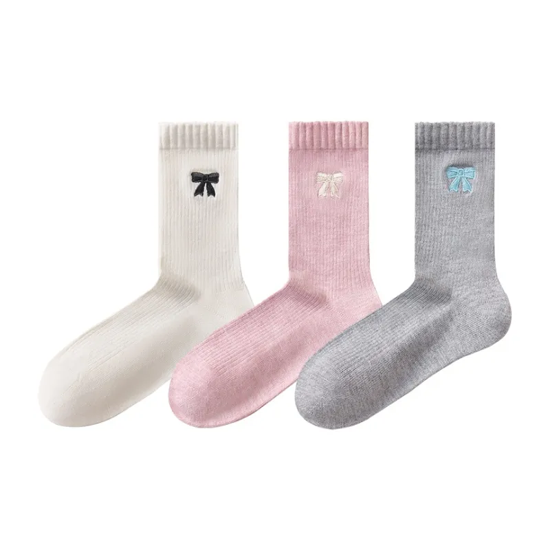 Temooues Mid Calf Socks Women's Combo Set-22