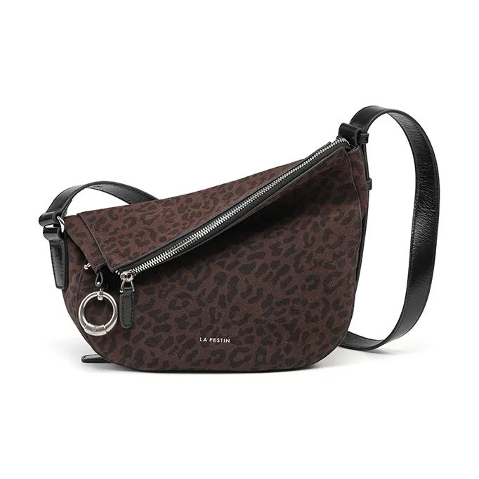 LA FESTIN Cow Leather Shoulder Bag Medium Size Women's Multicolor-0