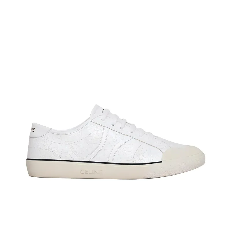 CELINE Low Top Skateboard Shoes Men's White-1