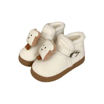 Thin Strips Cotton Slippers Women's, White