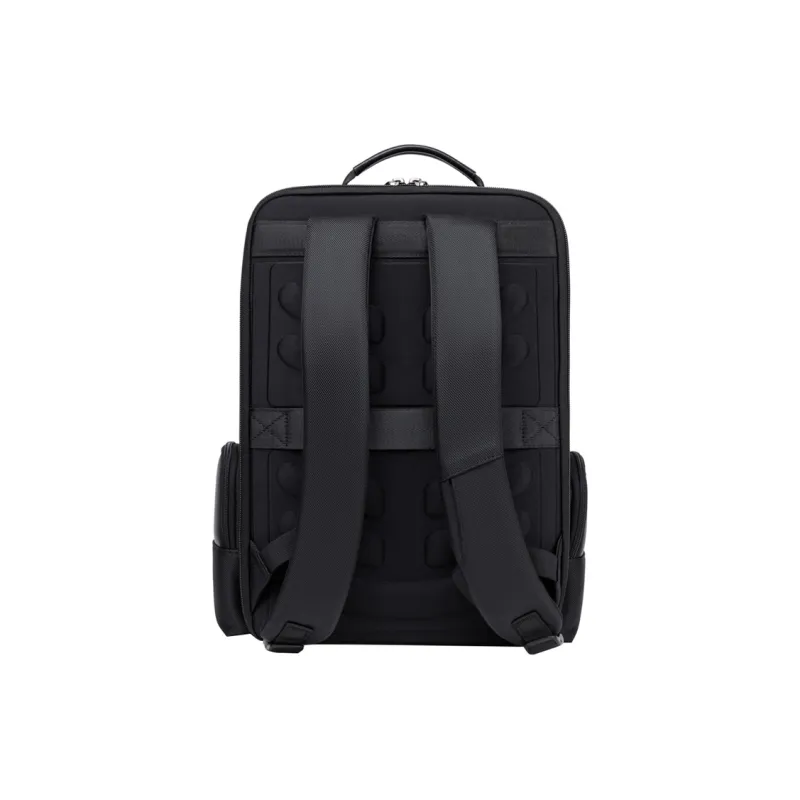 COLINS KEIRS Fabric With Genuine Leather Backpack Large Size Men's Black-5