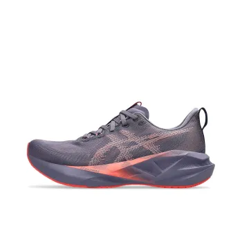Asics NOVABLAST 5 Anti Slip Wear Resistant Low Top Casual Running Shoes Men's Gray Purple