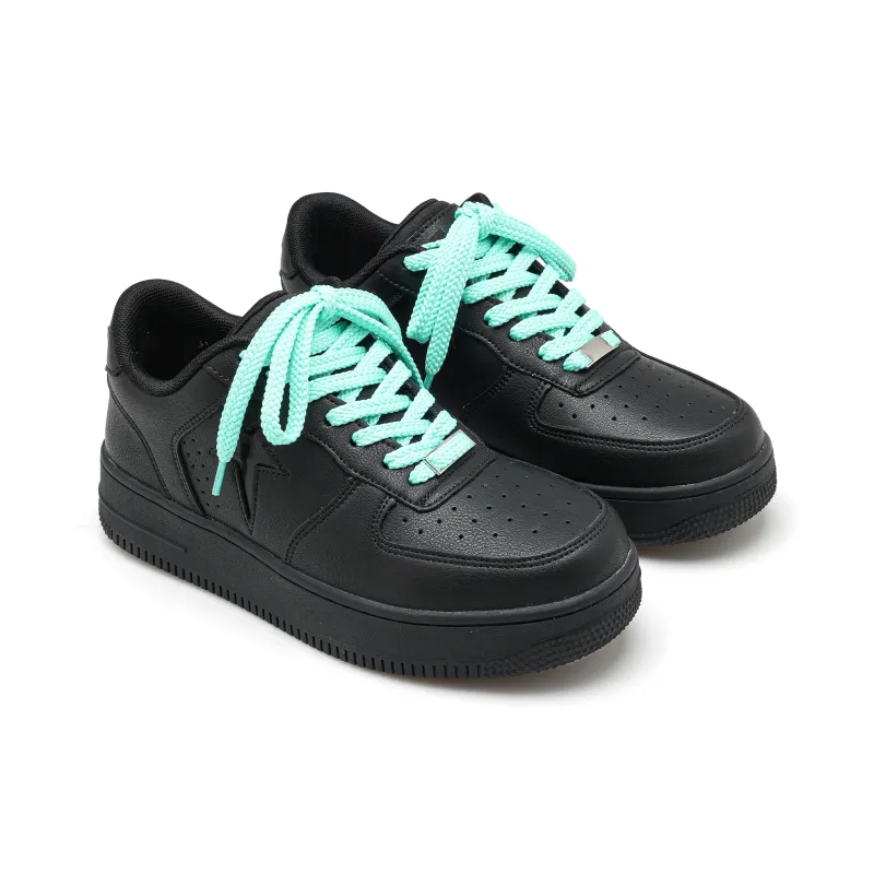 CUCS Puffy Shoes Anti Slip And Wear Resistant Breathable Low Top Skateboard Shoes Unisex-9