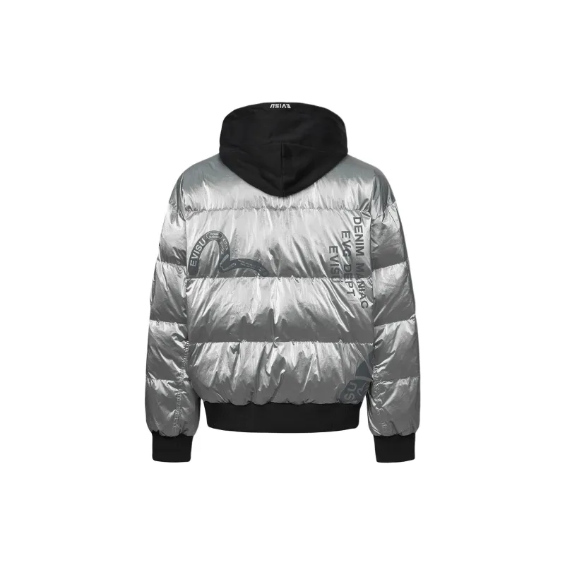 EVISU FW24 Puffer Jacket Men's Silver-1