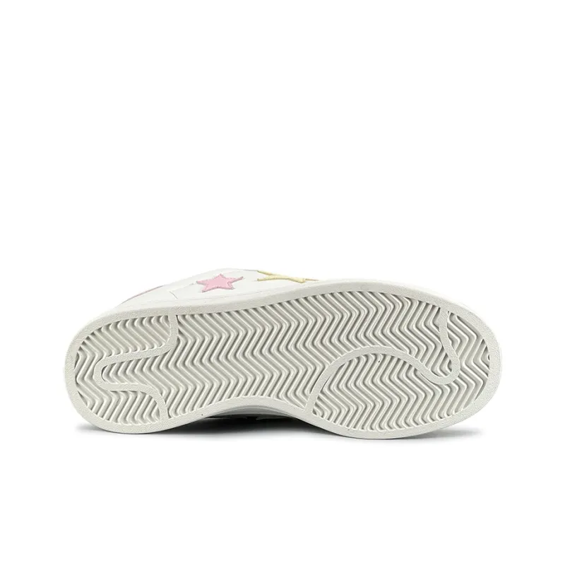 LuzaoT SUPER DRAG Shell Head Anti Slip Wear Resistant Low Top Skateboard Shoes Women's Beige Pink Yellow-5
