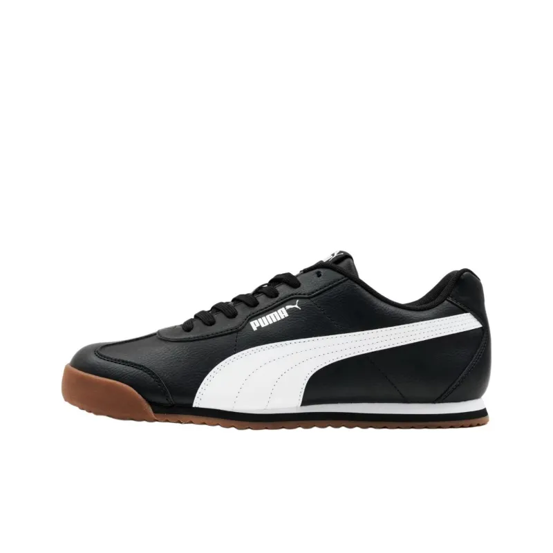 PUMA Turino Anti Slip Wear Resistant Low Top Casual Shoes Men's Black White-0