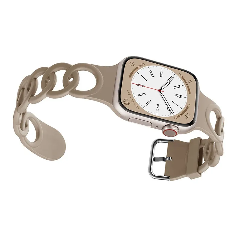 ZHENGGUANG Watch Band Apple Compatibility 38 49mm Silicone Material-34