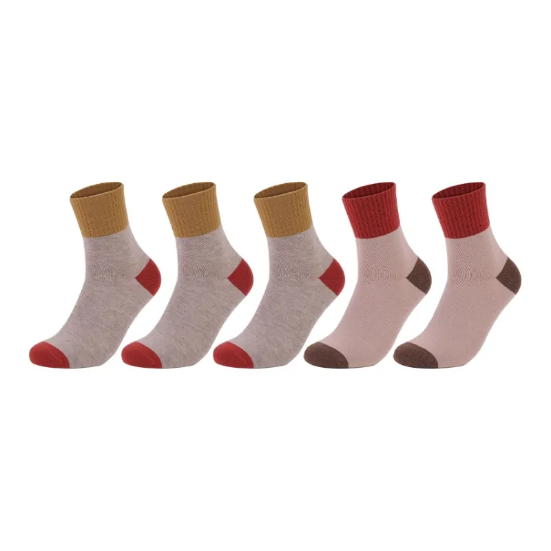 MIIOW Mid Calf Socks Women's 5 Pack-4