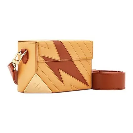 ZESH Cow Leather Small Square Bag Shoulder Bag Crossbody Bag Small Size Women's Multicolor-3