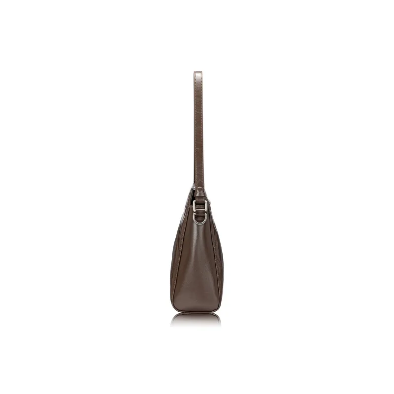 ROBERTA DI CAMERINO Cow Leather Crossbody Bag, Shoulder Bag Women's Maillard Style Brown/Classic Black-2