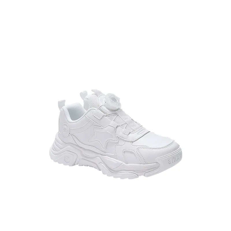 TARANIS Anti Slip Wear Resistant Low Top Kids' Running Shoes White Kids'-1