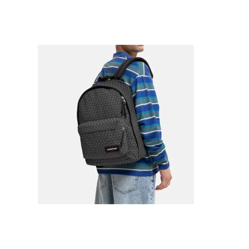 EASTPAK Polyester Backpack Medium Size Unisex Black-3