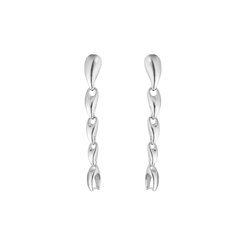 GEORG JENSEN 925 Sterling Silver Earrings Women's Silver-1