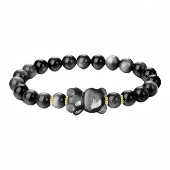 YUFANGCHUN Obsidian Bracelets Unisex