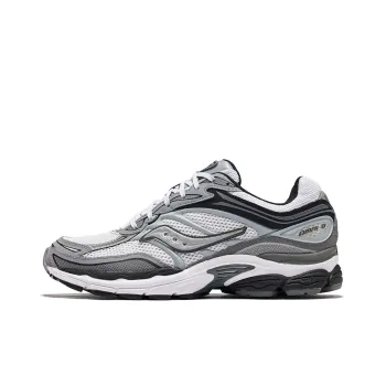 Saucony Low Top Running Shoes Unisex White Gray