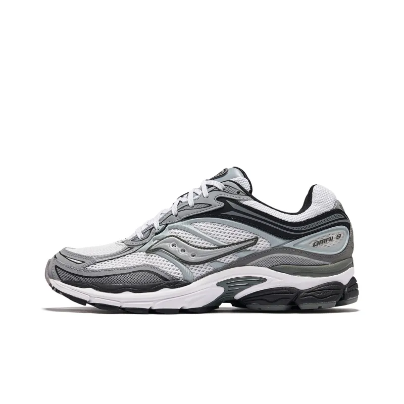Saucony Low Top Running Shoes Unisex White Gray-0