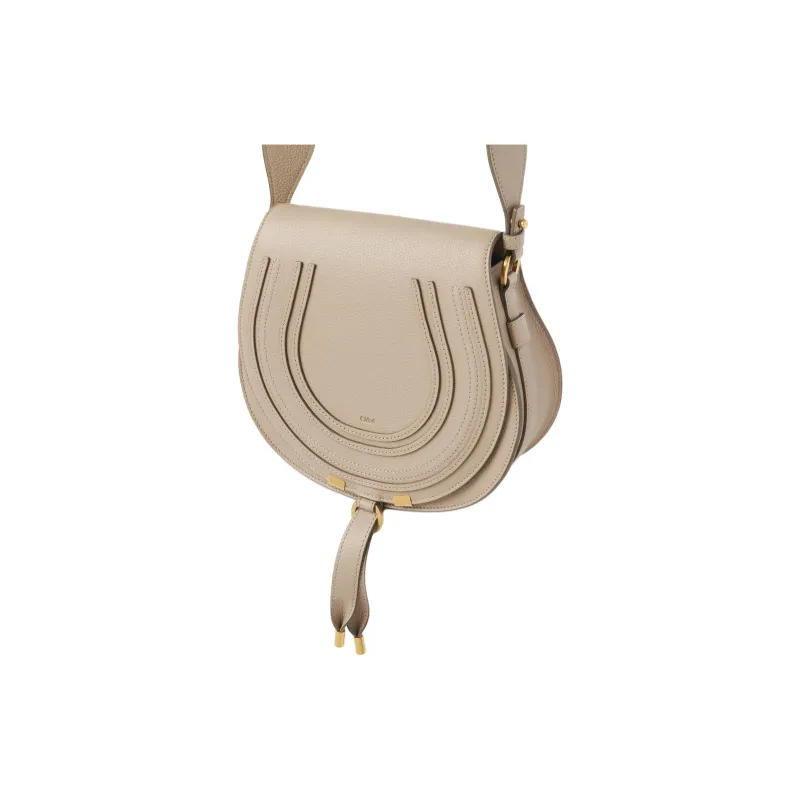 Chloe Marcie Calfskin Crossbody Bag, Shoulder Bag Women's Brown-1