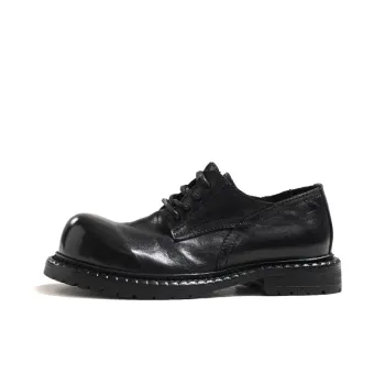 IGESHI Men's Casual Shoes Men Low Top Black