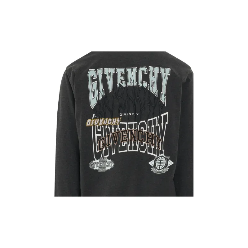 Givenchy Sweatshirts Men Charcoal Gray-7
