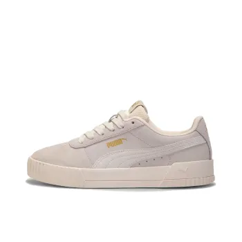 PUMA Carina Anti-Slip Wear-Resistant Low-Top Skateboard Shoes Women's Beige