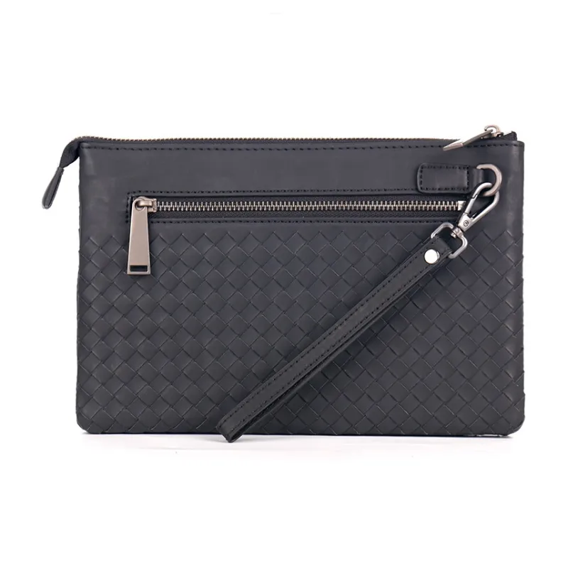 DOSRFINI Cow Leather Clutch Men's Black-2