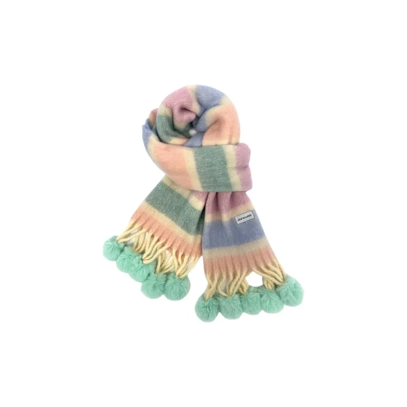 JEANSWEST Knit Scarves Unisex-4