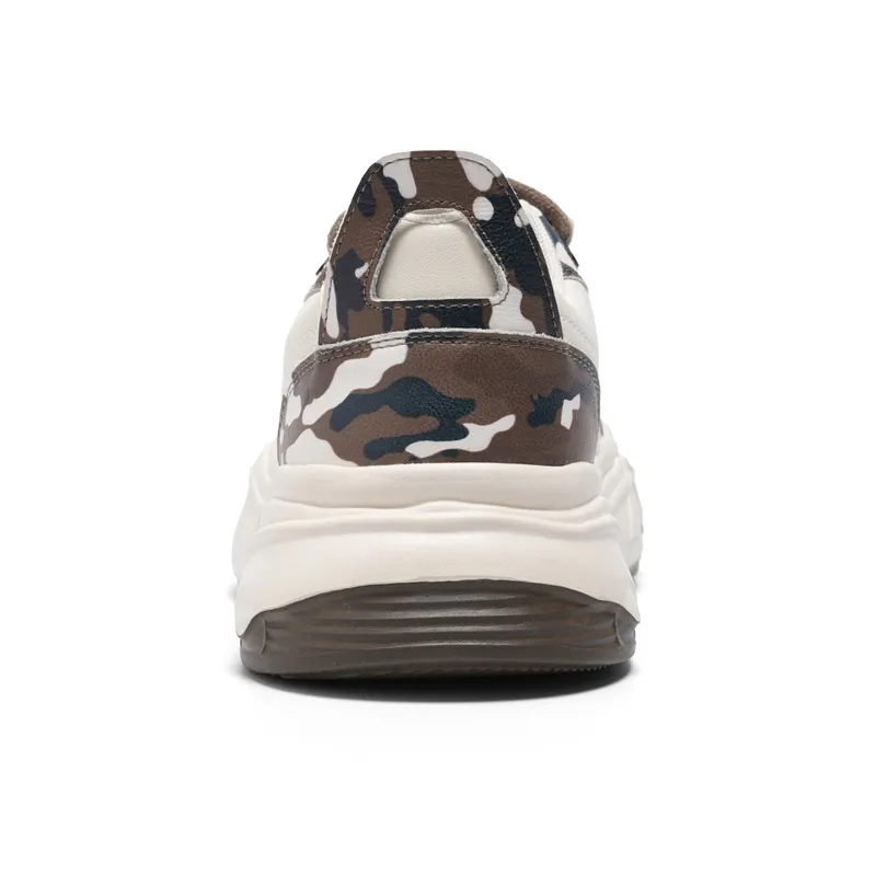 NAVIGARE Italy Version Small Sailboat Casual Low Top Skateboard Shoes Men's Khaki-3