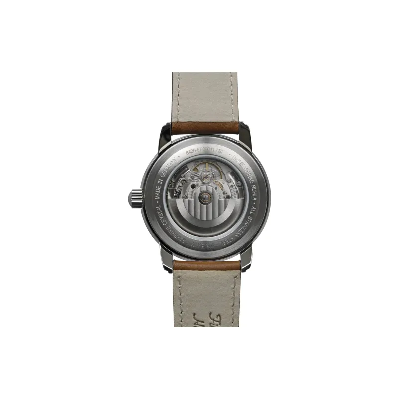 ZEPPELIN Automatic Mechanical Movement Men's Watches Watch 43mm White Dial Stainless Steel Watch Case Cow Leather Strap-1
