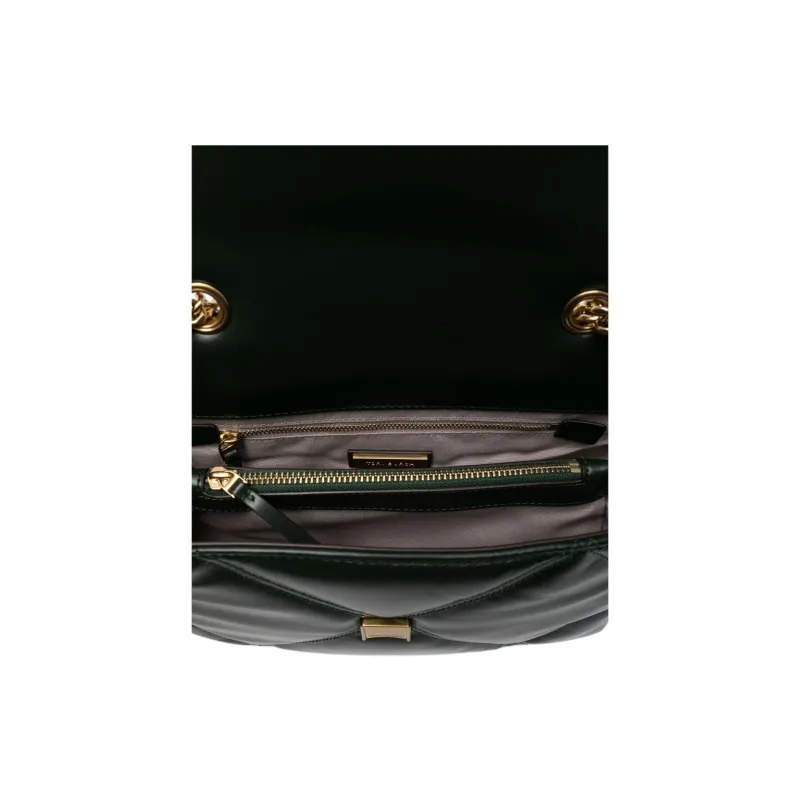 TORY BURCH Kira Calfskin Portable Crossbody Bag, Shoulder Bag Regular Women's Ivy Green-3