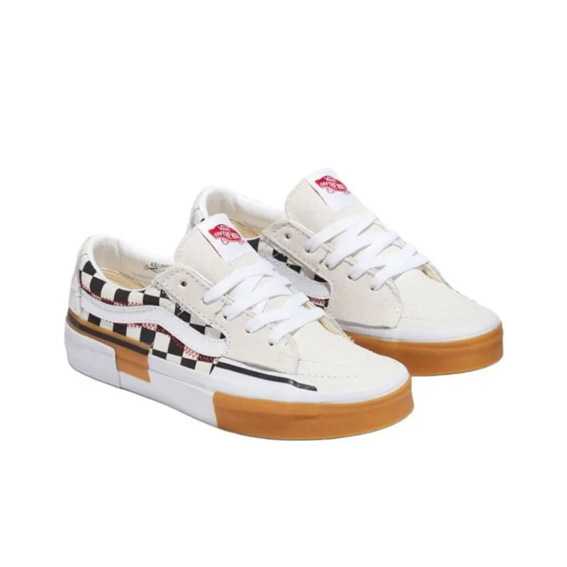 Vans SK8 Anti Slip Wear Resistant Low Top Skateboard Shoes Unisex White-1