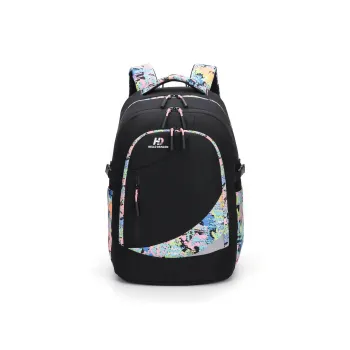 HELLO DRAGON Nylon Backpack Regular Unisex Multicolor/Blizzard/Polar Gray