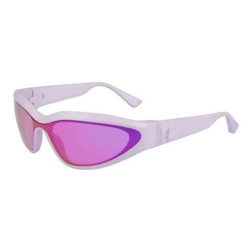 KARL LAGERFELD Injection Molded Irregular Shape Sunglasses Unisex Lilac Color