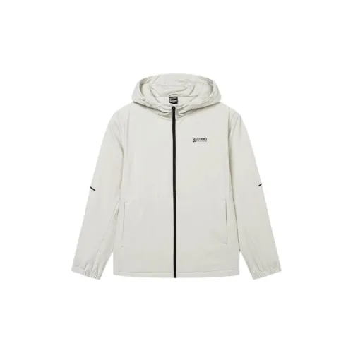 361° Sports Life Collection Trench Coat Men's Light Beige Gray