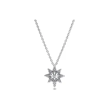Pandora 925 Sterling Silver Necklaces Women's Silver