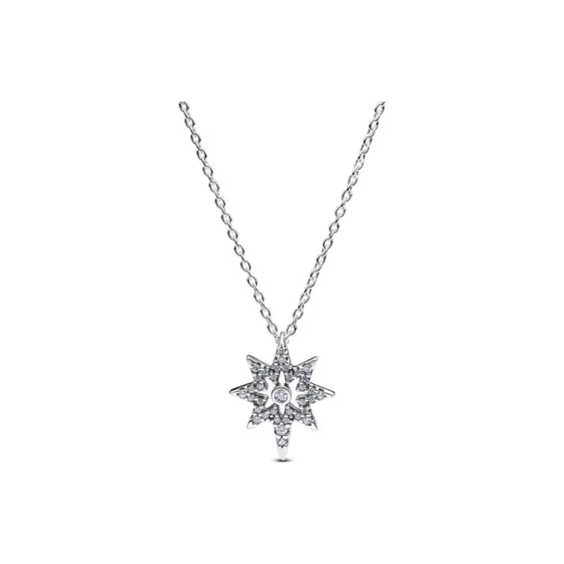 Pandora 925 Sterling Silver Necklaces Women's Silver-0