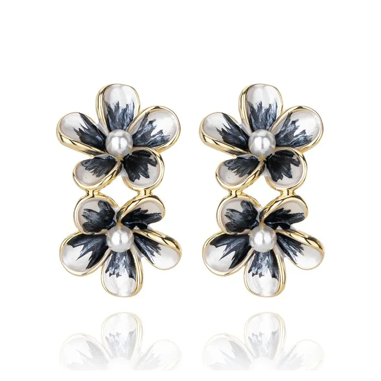 QLADY S925 Silver Stud Earrings Women's-4