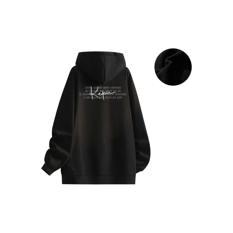 Kepu Fleece Lined Hoodies & Sweatshirts Unisex-17