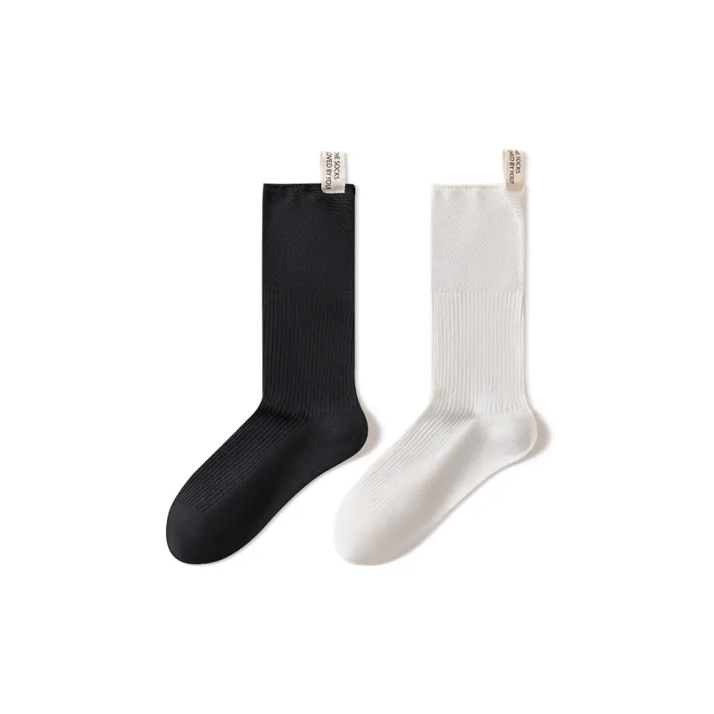 Temooues Mid Calf Socks Women's Combo Set-0