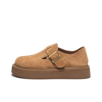 Hotwind Pinecone Grey Series Casual Single Shoes 4cm Women's