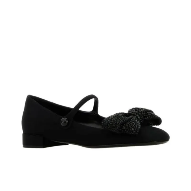 Valentino Bow Embellished Slip-On Flat Shoes Women's-2