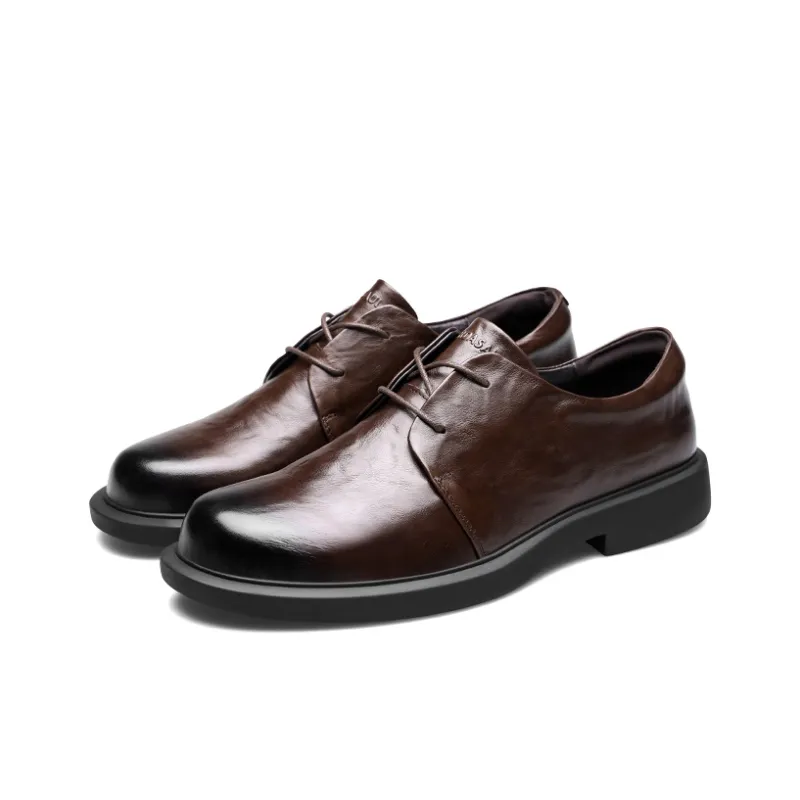 PARDASAUL Men's Casual Shoes Men Low Top Black/Brown-7