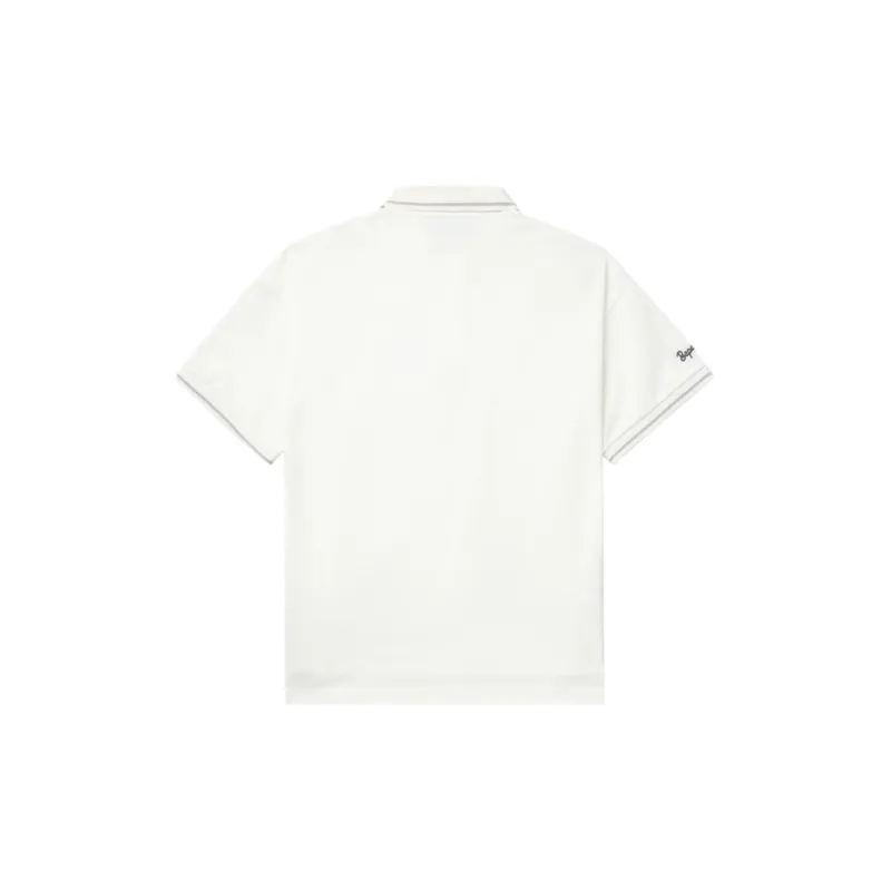 BAPE BLACK Paisley Placket Polo Shirt-1