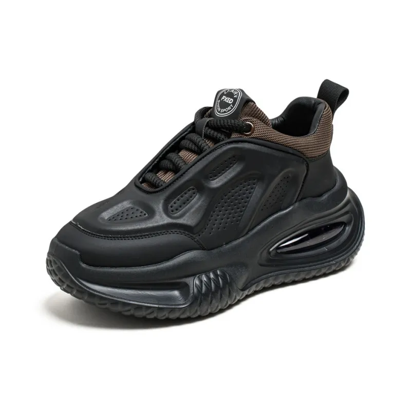 Wooden Rabbit Cushioning, Slip Resistant, Abrasion Resistant, Height Increasing Low Top Chunky Sneakers Men's-10