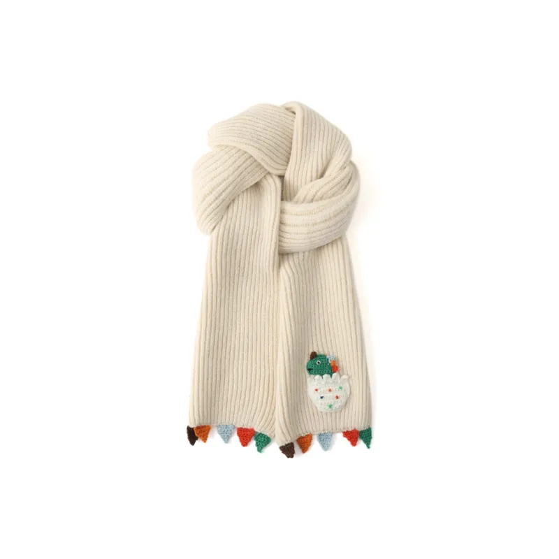 FREE RABBITⅡ Korean Style Casual Versatile Warm Neck Protection Windproof Knitted Fabric Scarf Unisex-2